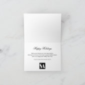 Carte de vacances pour entreprise de neige Joyeuse (Intérieur)