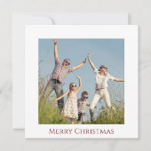 Carte de vacances pour famille de Noël moderne (Devant)