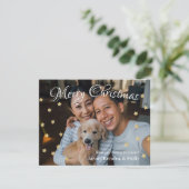 Carte de vacances pour famille de Noël moderne (Debout devant)