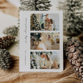 Carte de vacances pour famille photo moderne pour 