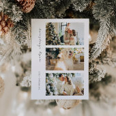 Carte de vacances pour famille photo moderne pour 