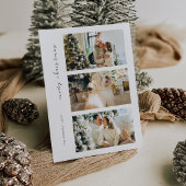 Carte de vacances pour famille photo moderne pour 