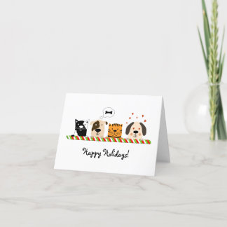 Carte de vacances pour gardien de animaux