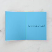 Carte de vacances pour gâteau d'anniversaire (Intérieur)