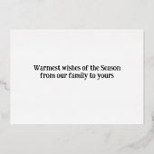 Carte de vacances pour glace mignonne patin à glac (Verso)