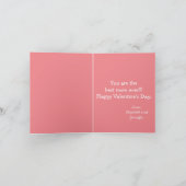 Carte de vacances pour Heureuses Saintes-Valentin  (Intérieur)