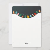 Carte de vacances pour la forêt de Noël (Dos)