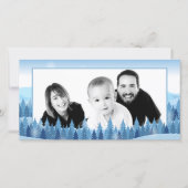 Carte de vacances pour la forêt d'hiver (Devant)