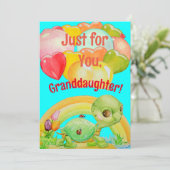 Carte de vacances pour la naissance de la petite-f (Debout devant)