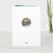 Carte de vacances pour la neige (Dos)