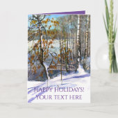 Carte de vacances pour la neige (Devant)