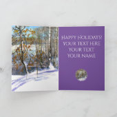 Carte de vacances pour la neige (Intérieur)