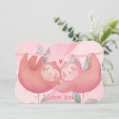 Carte de vacances pour la Saint Valentin (Debout devant)