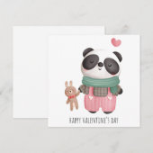 Carte de vacances pour la Saint Valentin (Devant / Derrière)