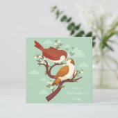 Carte de vacances pour la Saint Valentin (Debout devant)