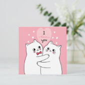 Carte de vacances pour la Saint Valentin (Debout devant)