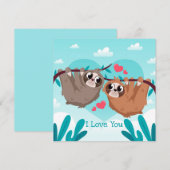 Carte de vacances pour la Saint Valentin (Devant / Derrière)