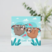 Carte de vacances pour la Saint Valentin (Debout devant)
