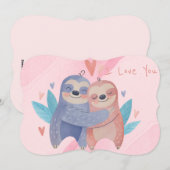 Carte de vacances pour la Saint Valentin (Devant / Derrière)