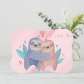 Carte de vacances pour la Saint Valentin (Debout devant)