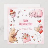 Carte de vacances pour la Saint Valentin (Devant / Derrière)