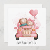 Carte de vacances pour la Saint Valentin (Devant / Derrière)