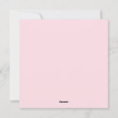 Carte de vacances pour la Saint Valentin (Dos)