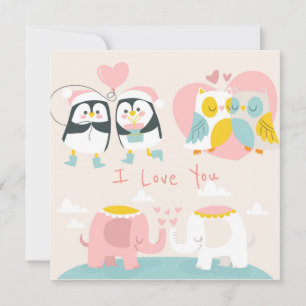 Carte de vacances pour la Saint Valentin