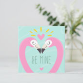 Carte de vacances pour la Saint Valentin (Debout devant)