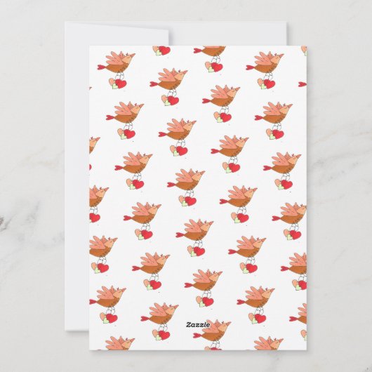 Carte de vacances pour la Saint Valentin (Dos)