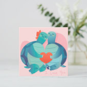 Carte de vacances pour la Saint Valentin (Debout devant)