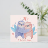 Carte de vacances pour la Saint Valentin (Debout devant)