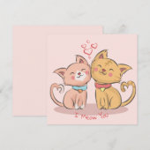 Carte de vacances pour la Saint Valentin (Devant / Derrière)
