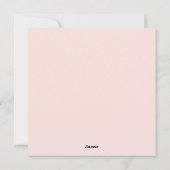 Carte de vacances pour la Saint Valentin (Dos)
