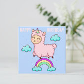 Carte de vacances pour lama (Debout devant)