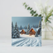 Carte de vacances pour l'appréciation du client (Debout devant)