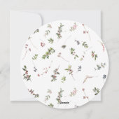 Carte de vacances pour le Berry d'hiver chaud (Dos)