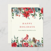 Carte de vacances pour le logo de l'entreprise fle (Devant / Derrière)