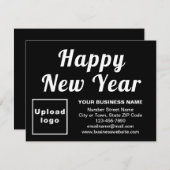 Carte de vacances pour le Nouvel An pour petits ap (Devant / Derrière)