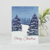 Carte de vacances pour les arbres de Noël (Debout devant)