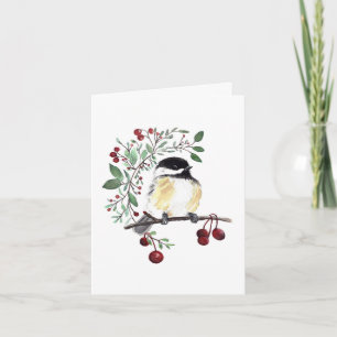 Carte de vacances pour les baies d'oiseaux de poul