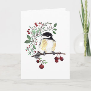 Carte de vacances pour les baies d'oiseaux de poul