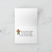 Carte de vacances pour les biscuits africains amér (Intérieur)