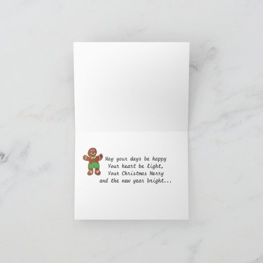 Carte de vacances pour les biscuits africains amér (Intérieur)