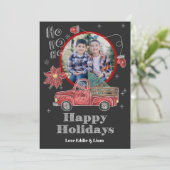 Carte de vacances pour les camions de Noël (Debout devant)