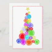 Carte de vacances pour les Chritsmas tree (Devant / Derrière)