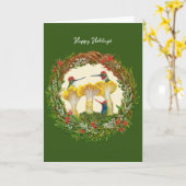 Carte de vacances pour les forestiers (Fleur jaune)