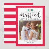 Carte de vacances pour les jeunes mariés mariés (Devant / Derrière)