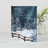 Carte de vacances pour les nuits d'hiver (Debout devant)