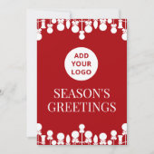 Carte de vacances pour logo propre pour les entrep (Devant)